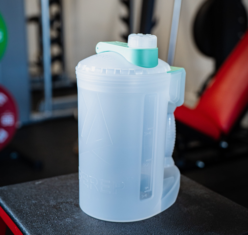 BFB bottle with a green