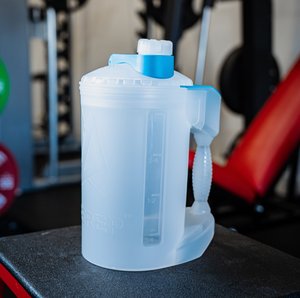 BFB bottle with blue cap 